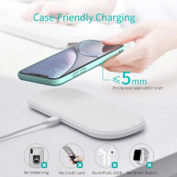 5-Coil Dual Wireless Charger – Fast Charging Pad